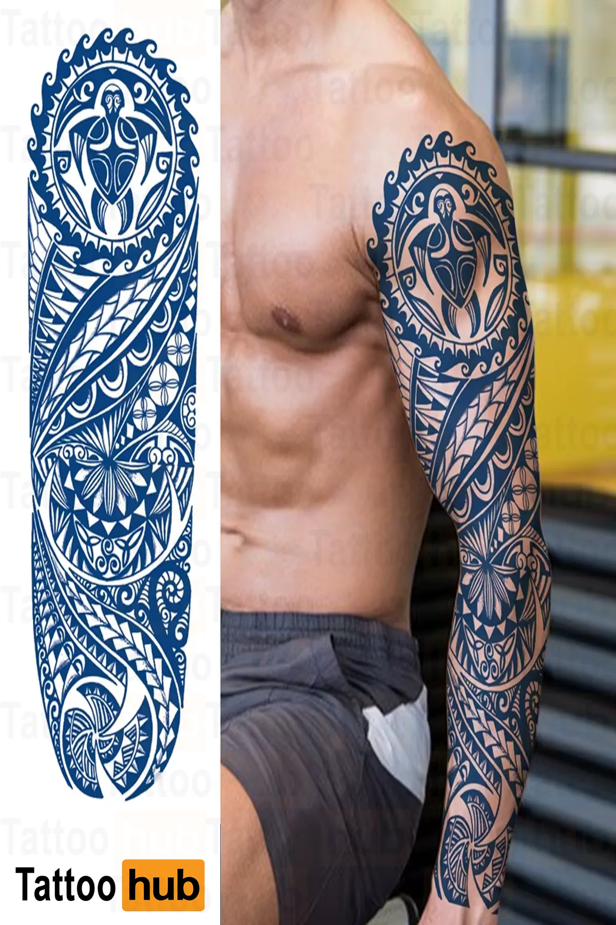 maori kabile(tribe) yari kalici Kol Kaplamali Dövme 