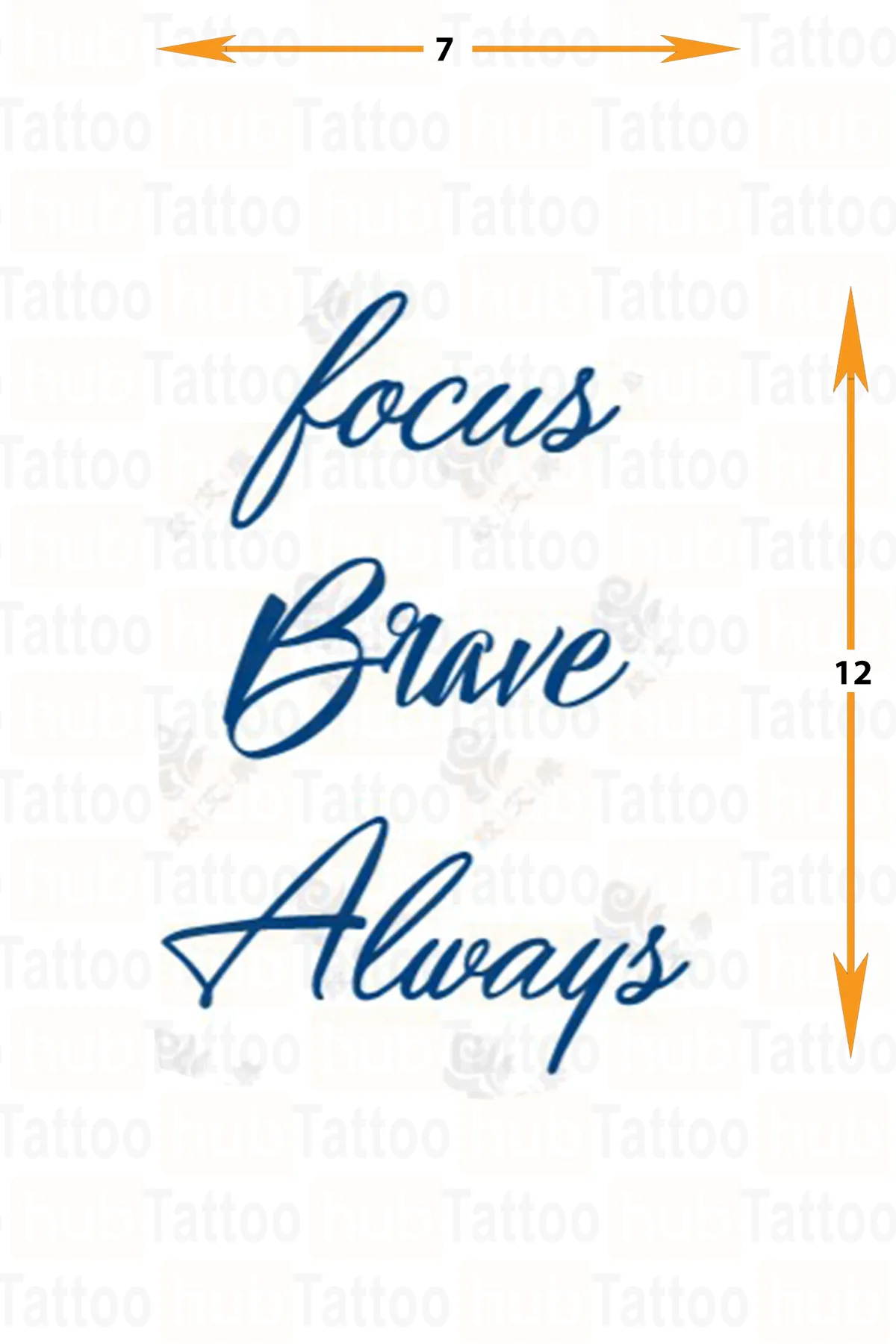 yari kalici 'focus, brave, always' motifi dövme – odaklanma, cesaret ve sürekli gücün sembolü!