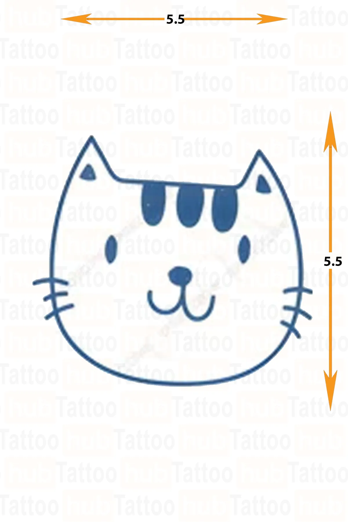 yari kalici minimal dövme kedi hayvan dövmesi 
