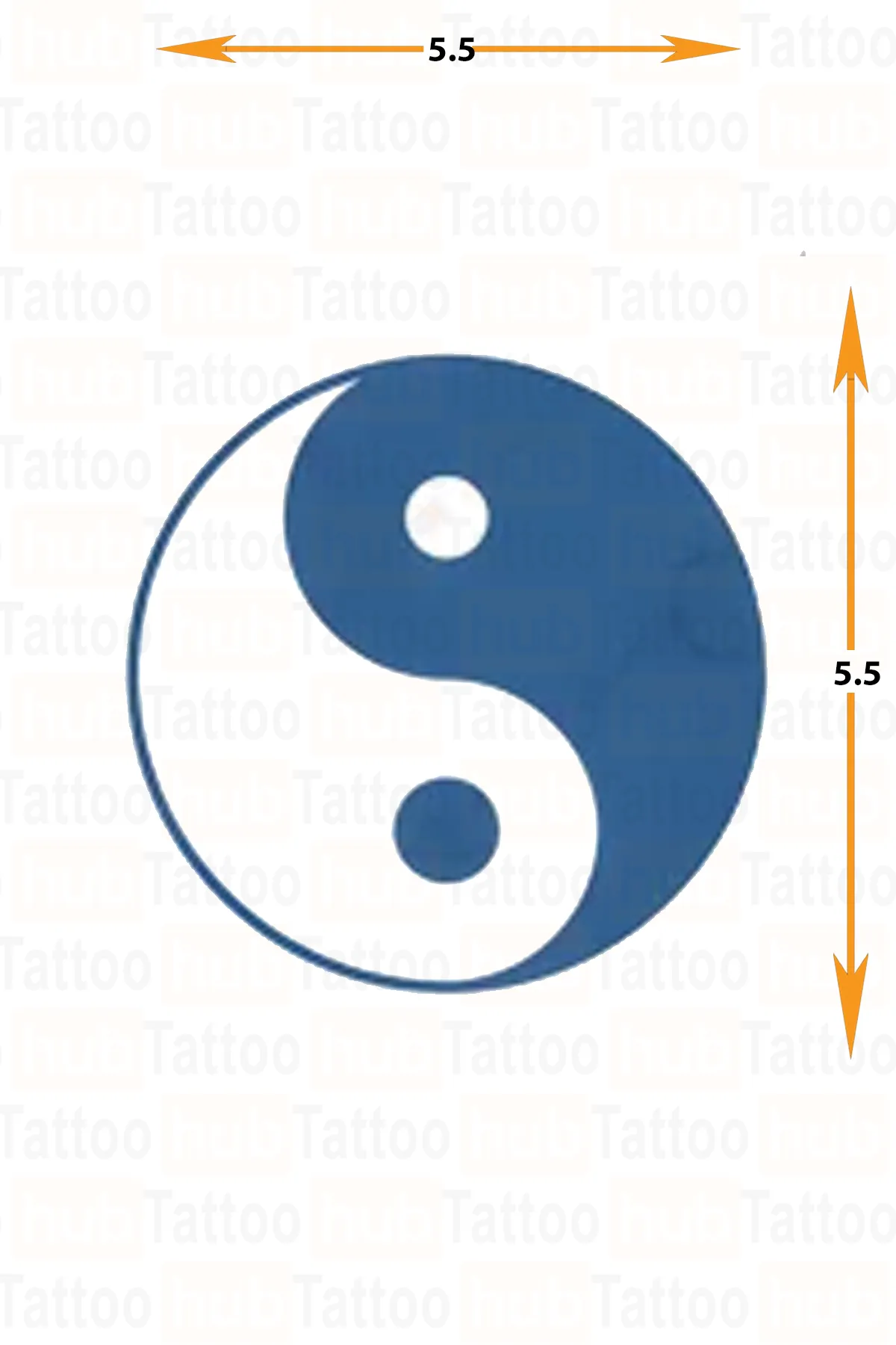 yari kalici minimal dövme yin yang iyilik güzellik 