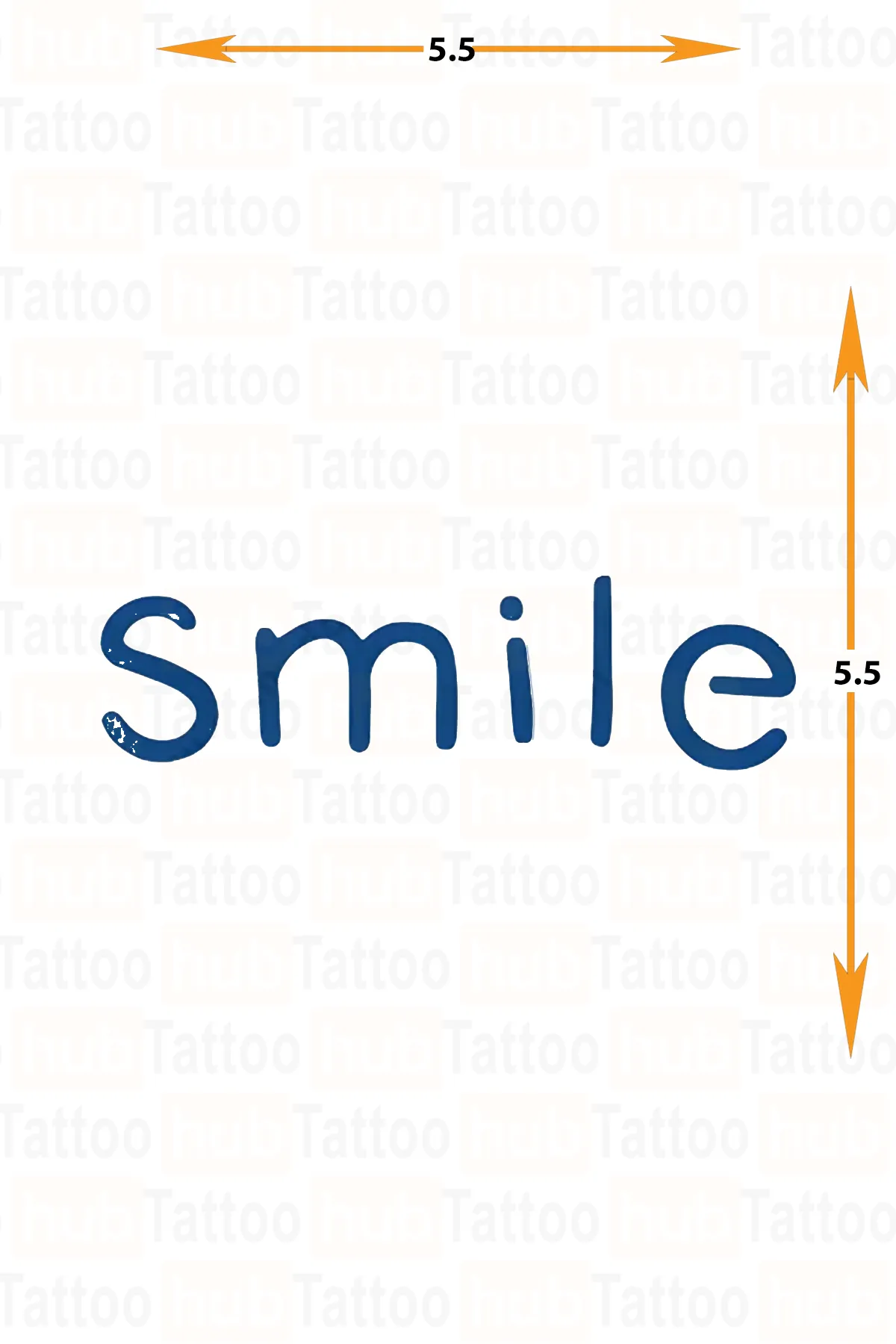 yari kalici minimal boy dövme  smile gülümse dövmesi
