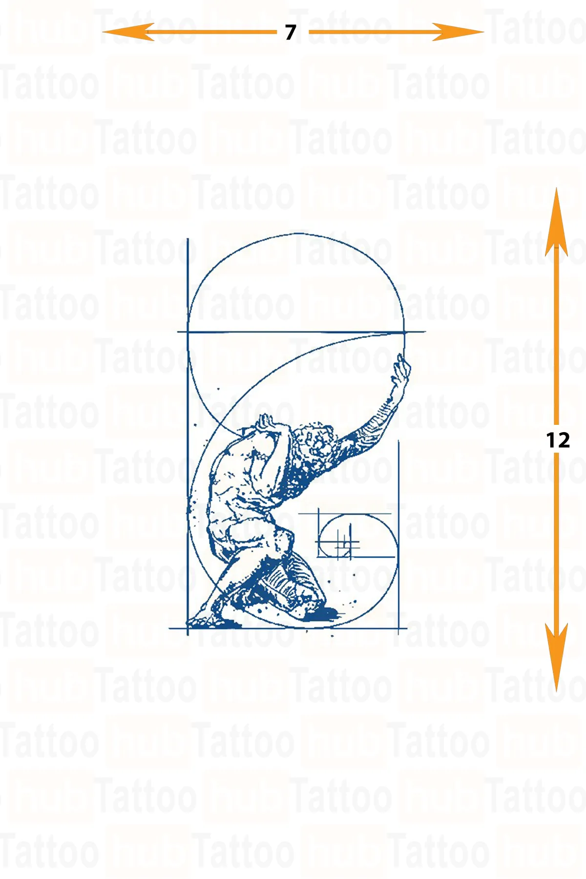 yari kalici vitruvius adami motifi dövme – insan mükemmelliði, oranlar ve geometri sembolü!